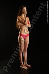 Underwear Woman Multiracial Standing poses - ALL Slim long black Standing poses - simple Standard Photoshoot Academic